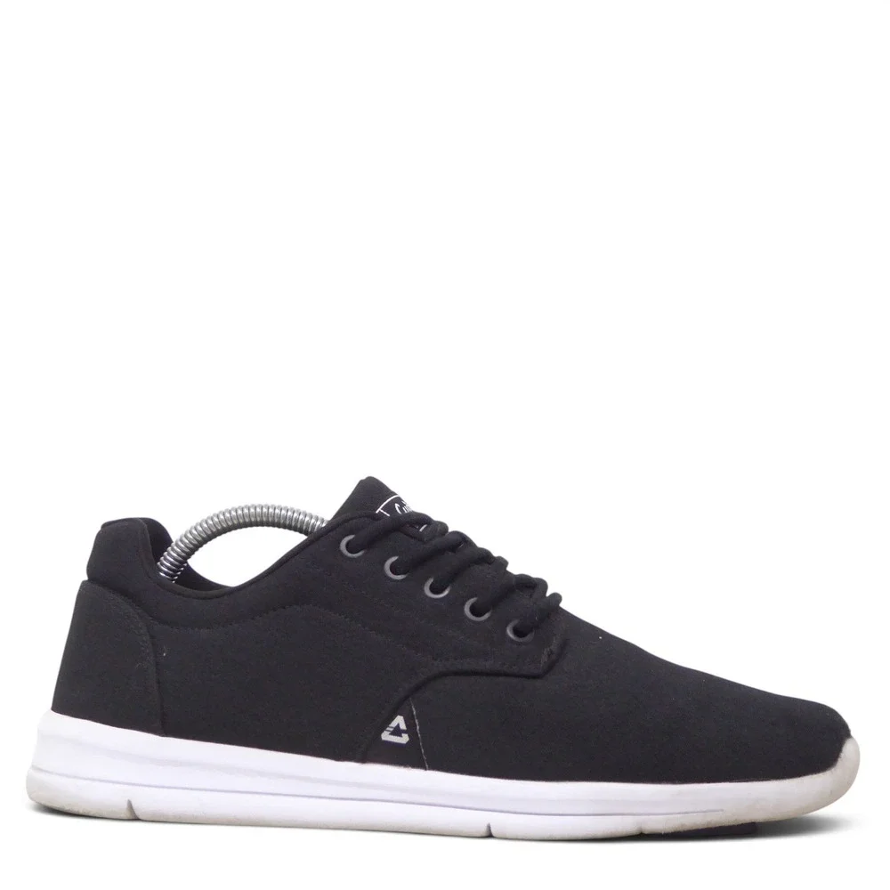 Cuater by Travis Mathew The Daily Mens Shoes Black Canvas Casual Sneakers 10
